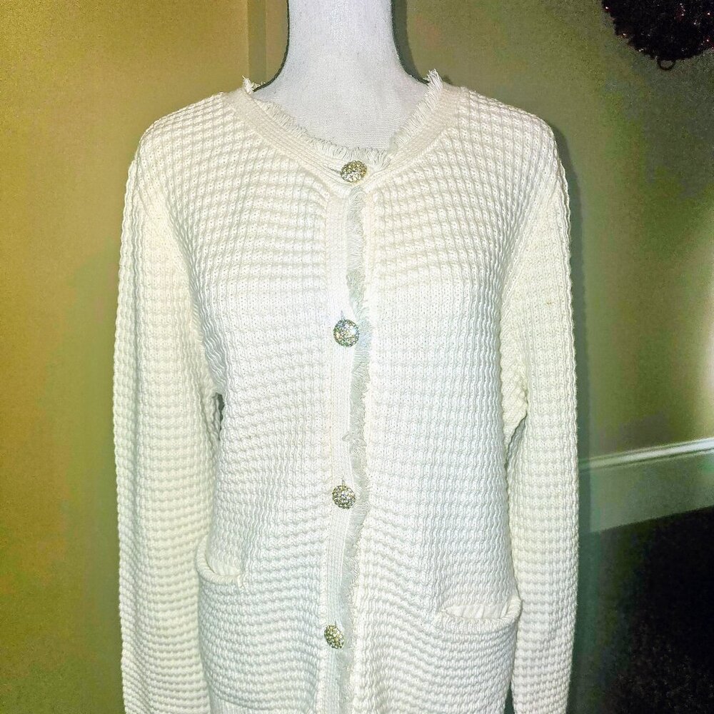 Express Cardigan Button Down Front Size is XL